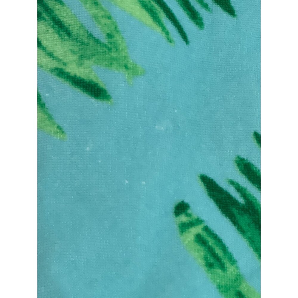 Blue Pink Flamingo Large Beach Towel Tropical Palm Leaf Pool Bath Cotton READ - Picture 14 of 16